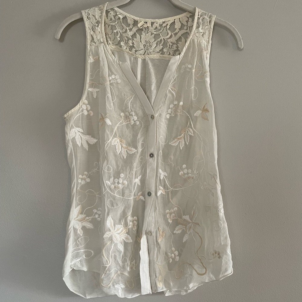 Anthropologie Tiny Brand Lace Tank